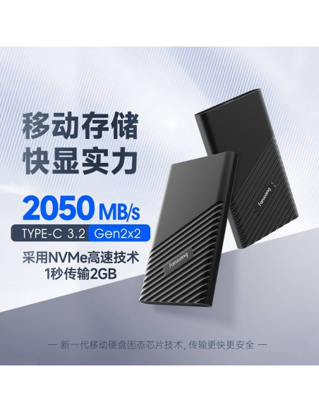 External Solid State Drive External Hard Drive, USB 3.2 Gen2 Type-C SSD for iPhone