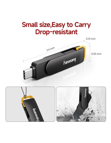 MEMORIA DE DOBLE CONECTIBIDAD USB Y TYPE C