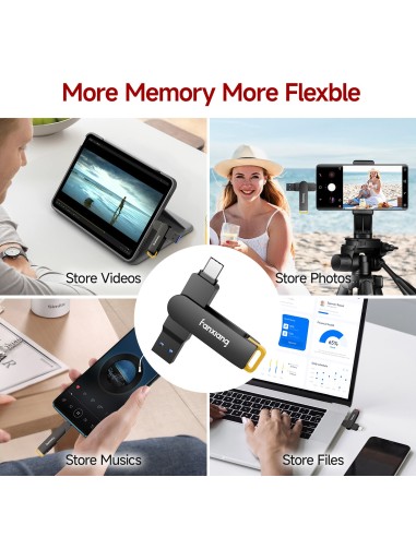 MEMORIA DE DOBLE CONECTIBIDAD USB Y TYPE C