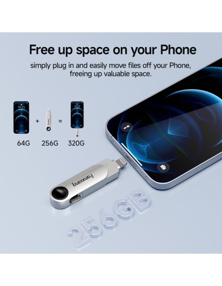 MEMORIA DE DOBLE CONECTIBIDAD USB 3.2 Gen1 Type-C + Lightning
