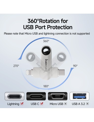MEMORIA DE DOBLE CONECTIBIDAD USB 3.2 Gen1 Type-C + Lightning