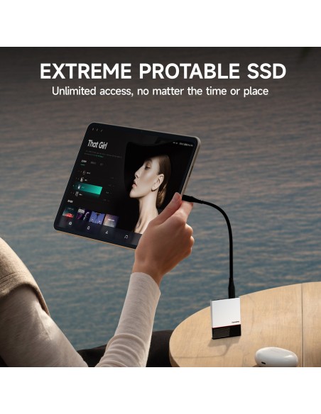 External Solid State Drive External Hard Drive, USB 3.2 Gen2 Type-C SSD for iPhone