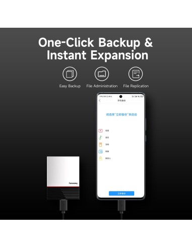 External Solid State Drive External Hard Drive, USB 3.2 Gen2 Type-C SSD for iPhone